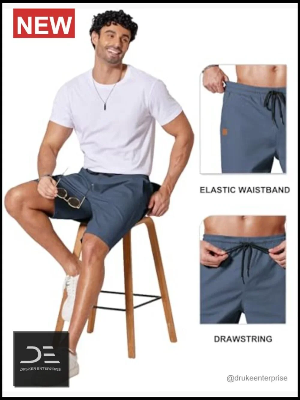 Mens Casual Chino Shorts 9